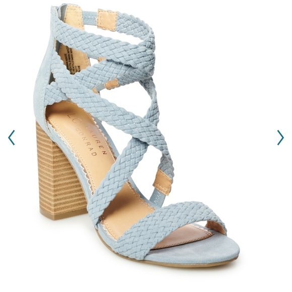 LC Lauren Conrad Blue Aventurine Sandal Heels - Picture 13 of 13